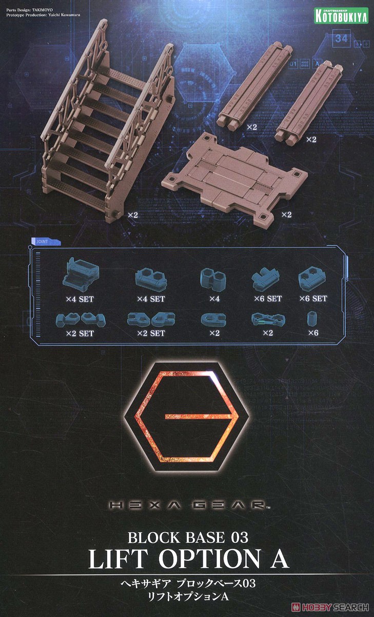 ヘキサギア ブロックベース03 リフトオプションA (プラモデル) パッケージ1