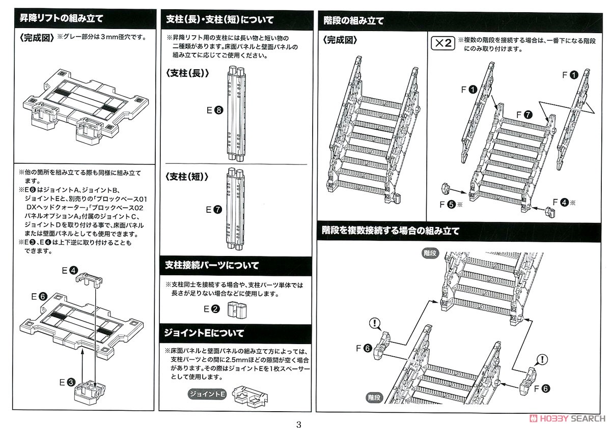 ヘキサギア ブロックベース03 リフトオプションA (プラモデル) 設計図2