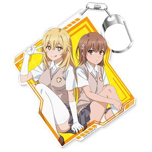 A Certain Scientific Railgun T Acrylic Key Ring [Mikoto Misaka & Misaki Shokuhou] (Anime Toy)
