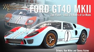 GT40 MkII 2nd 24H LeMans 1966 K.Miles - D.Hulme (Diecast Car)