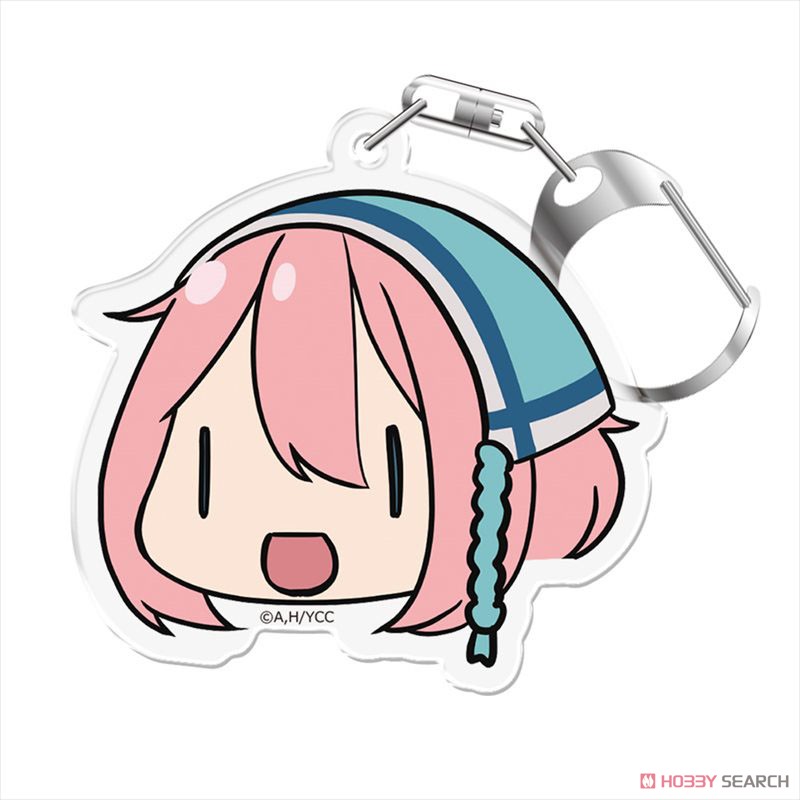 ゆるキャン△ 顔スタンプキーホルダー 各務原なでしこ イーストウッドVer. (キャラクターグッズ) 商品画像1