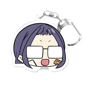 ゆるキャン△ 顔スタンプキーホルダー 大垣千明 負傷Ver. (キャラクターグッズ)