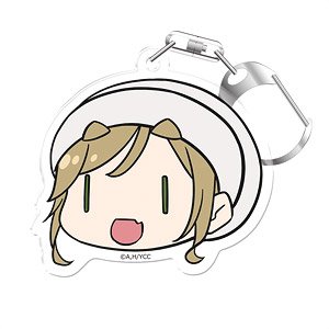 Yurucamp Face Stamp Key Ring Aoi Inuyama Casual Wear Ver. (Anime Toy)