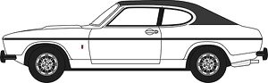 (OO) フォード カプリ Mk2 ホワイト (鉄道模型)