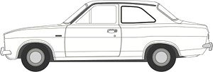 (OO) フォード エスコート Mk1 アーミンホワイト (鉄道模型)