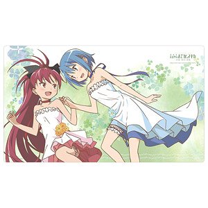 [Puella Magi Madoka Magica New Feature: Rebellion] Rubber Mat (Sayaka & Kyoko/Blossom) (Card Supplies)