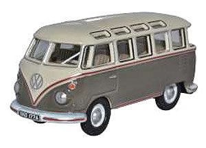 (OO) VW T1 Samba Bus Mouse Grey And Pearl White (Model Train)