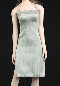Women`s Slit Skirt B Green (Fashion Doll)