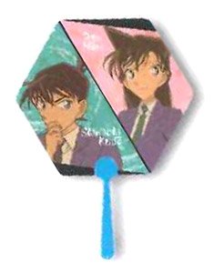 Detective Conan Diecut Fan Shinichi & Ran (Anime Toy)