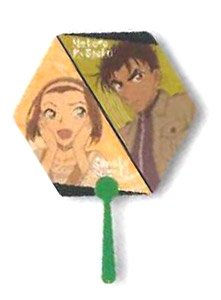 Detective Conan Diecut Fan Kyogoku & Sonoko (Anime Toy)