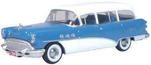 (HO) ビュイック センチュリー エステート ワゴン 1954 レーニアブルー/アークティックホワイト (鉄道模型)