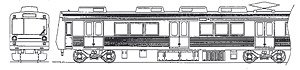 1/80(HO) Shizuoka Railway Type 1000 2nd Edition Two Car Kit (2-Car, Unassembled Kit) (Model Train)