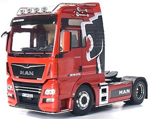 MAN TGX XXL ライオン プロ エディション 2018 レッド (ミニカー)