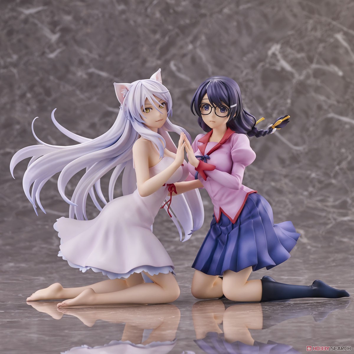 [Nekomonogatari] Tsubasa Hanekawa (Set of 2) (PVC Figure) Item picture1