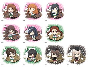 Girls und Panzer das Finale Trading Puchi Canvas Collection (Set of 10) (Anime Toy)