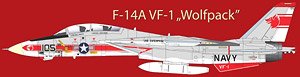 F-14A VF-1 `Wolfpack` USS Enterprise (Decal)