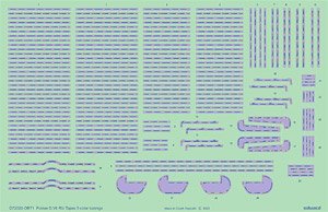 フォッカーD.VII 5色 ローゼンジ リブテープ (エデュアルド用) (デカール)