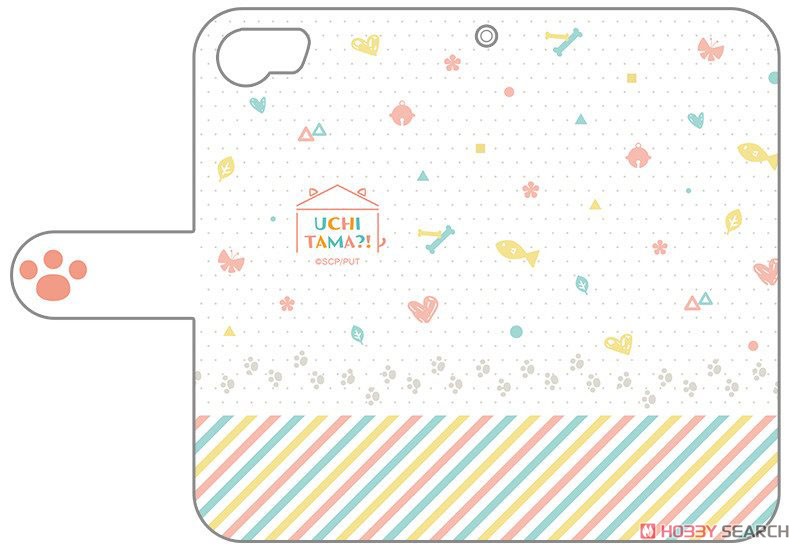 うちタマ?! ～うちのタマ知りませんか？～ 手帳型スマホケース iPhone6&7&8兼用 (キャラクターグッズ) 商品画像2