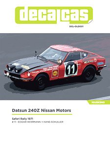 Datsun 240Z Nissan Motors - Safari Rally 1971 (Decal)