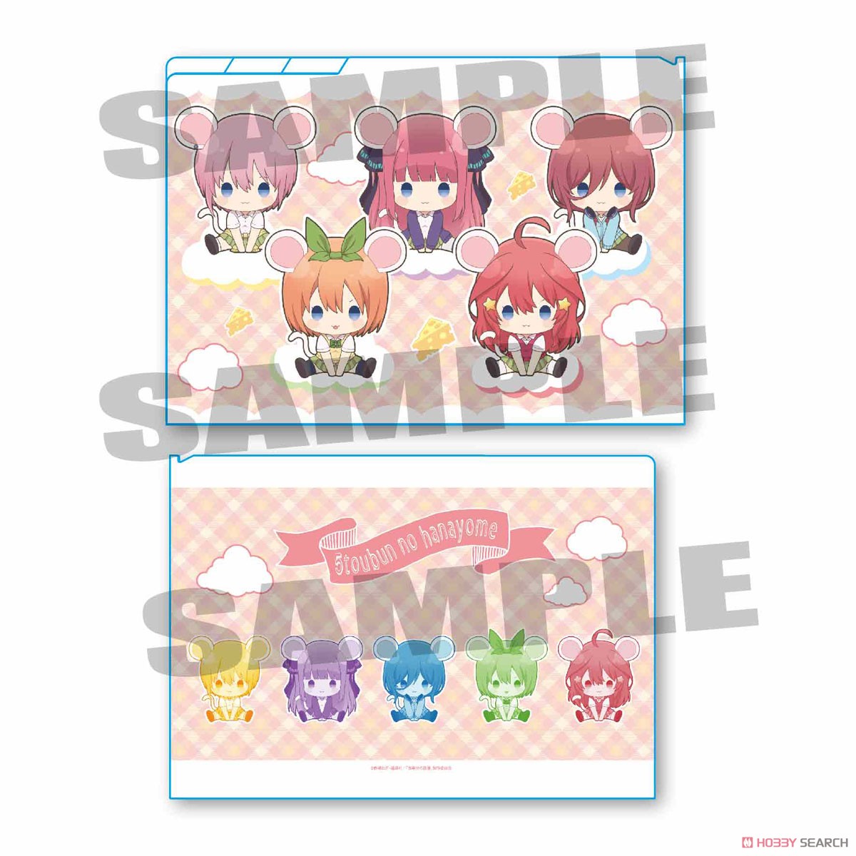 Characchu! Clear File w/3 Pockets The Quintessential Quintuplets A (Anime Toy) Item picture1