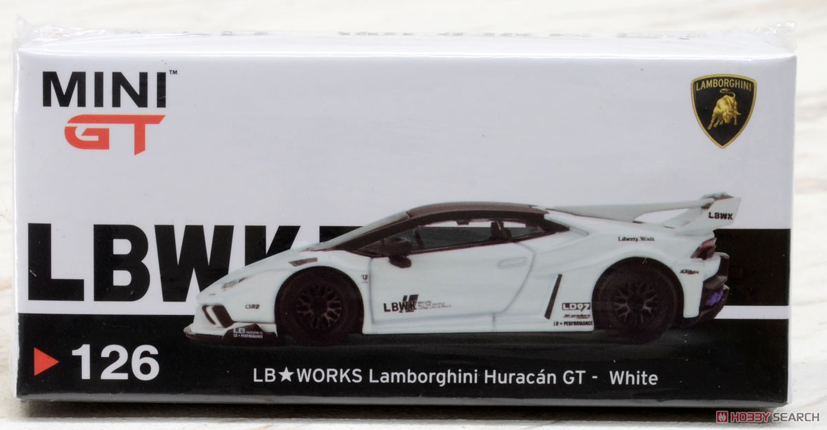 LB Works Lamborghini Huracan GT White (LHD) (Diecast Car) Package1