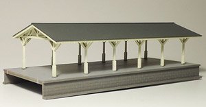 Meiji Period Style Large Platform (Shed End) (Unassembled Kit) (Model Train)