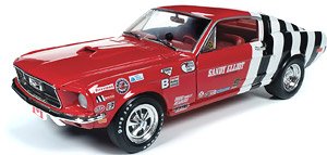 1968 Ford Mustang Fastback (Sandy Eliot) Red / White / Black (Diecast Car)