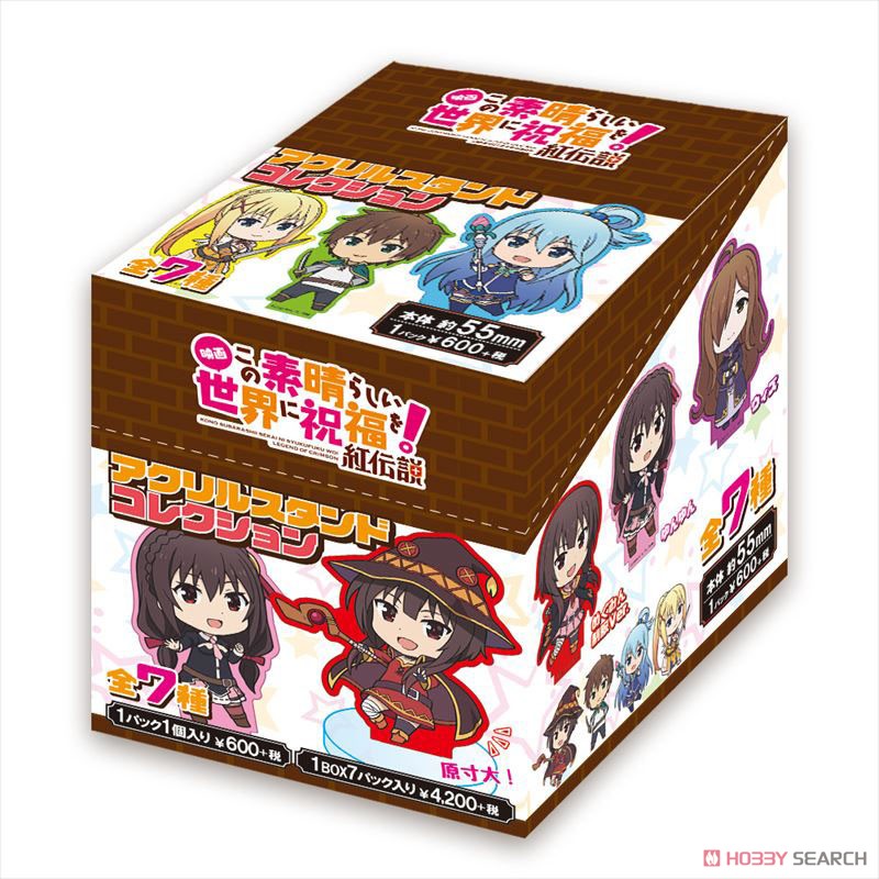 KonoSuba: God`s Blessing on this Wonderful World! Legend of Crimson Acrylic Stand Collection (Set of 7) (Anime Toy) Package1