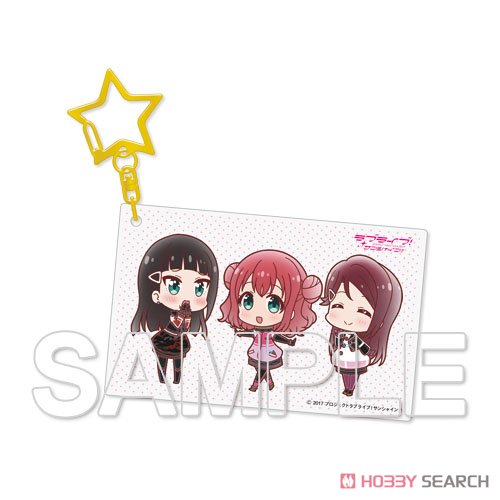 [Love Live! Sunshine!!] Acrylic Key Ring Aqours Riko & Dia & Ruby (Anime Toy) Item picture1