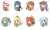 [Puella Magi Madoka Magica Side Story: Magia Record] Pitacolle Clear Clip Badge (Set of 8) (Anime Toy) Item picture1