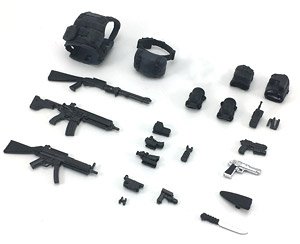 DH-E001A Equipment for 1/12 Scale Movable Figure: Set A (Assault) (PVC Figure)