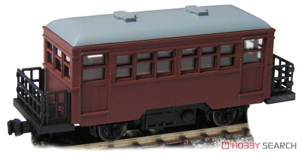 2軸気動車 バスケット仕様 (車体色：ぶどう色 / 動力付) (鉄道模型) 商品画像1