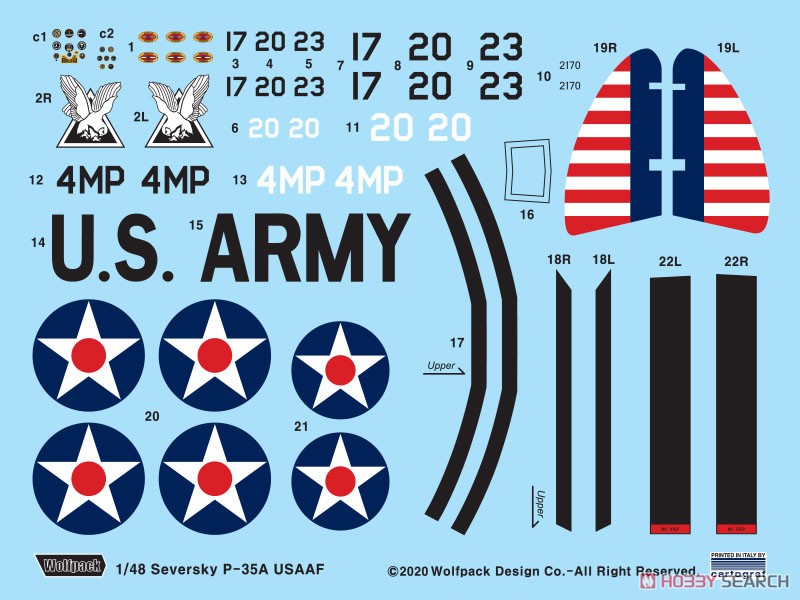 セバスキー P-35A USAAF (プラモデル) その他の画像1