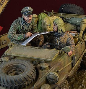 Waffen SS Schwimwagen Crew, Ardennes 1944 (Designed for Tamiya Kit) (Plastic model)