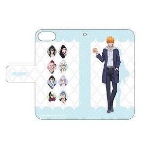 Notebook Type Smart Phone Case (for iPhone6/6s/7/8) [Bleach] 04 Aligned Design White Day Ver. (Anime Toy)