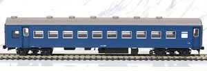 1/80(HO) Passenger Car Type SUHAFU44 Coach with Brake (Blue #15) (Aluminum Sash Window) (Plastic Product) (Model Train)