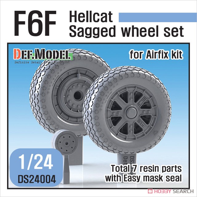 F6F Hellcat Sagged Wheel Set (for Airfix) (Plastic model) Other picture1