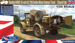 Bedford MWC 15-cwt 4x2 200 Gallon Water Bowser Truck (Closed Cab) (Plastic model)