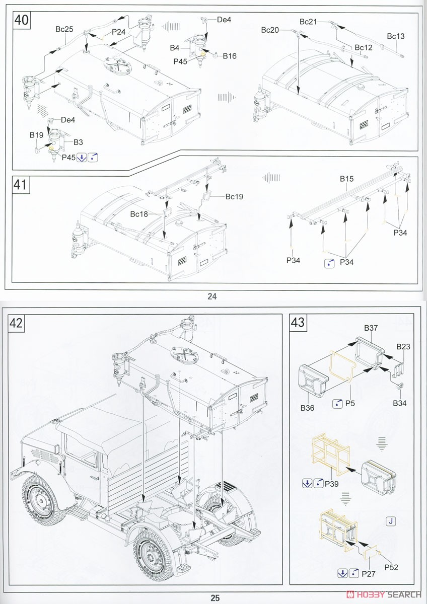 Bedford MWC 15-cwt 4x2 200 Gallon Water Bowser Truck (Closed Cab) (Plastic model) Assembly guide11