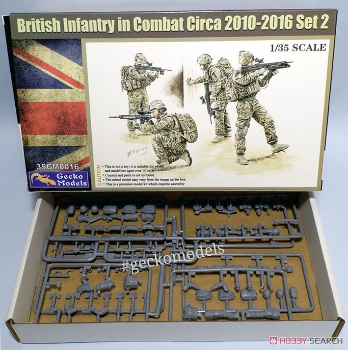 現用英軍歩兵 `戦闘中` 2010～2016年頃 セット2 (4体セット) (プラモデル) その他の画像1