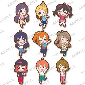 Love Live! School Idol Festival All Stars Trading Rubber Strap (Set of 9) (Anime Toy)