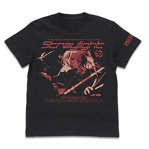 アイドルマスター シャイニーカラーズ 283プロ ストレイライト Tシャツ 芹沢あさひVer. BLACK M (キャラクターグッズ)