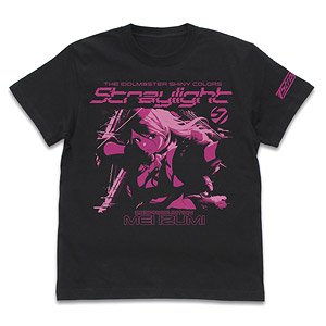 アイドルマスター シャイニーカラーズ 283プロ ストレイライト Tシャツ 和泉愛依Ver. BLACK M (キャラクターグッズ)