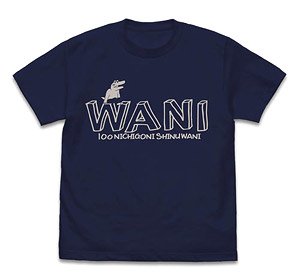 100 Nichi Go ni Shinu Wani T-Shirt Navy L (Anime Toy)