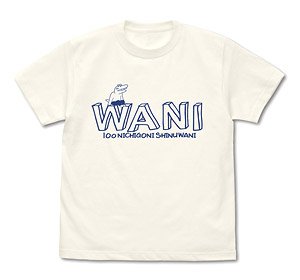 100日後に死ぬワニ Tシャツ VANILLA WHITE L (キャラクターグッズ)