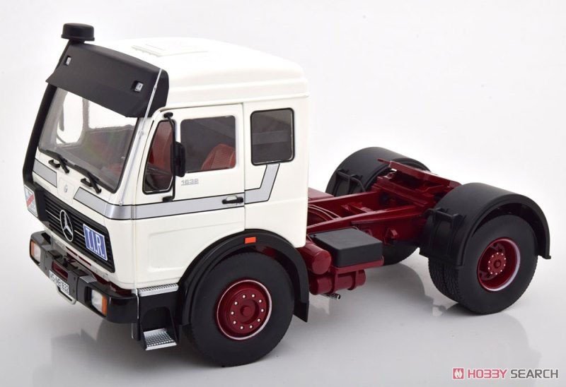 Mercedes NG 1632 1973 white/silver/darkred (ミニカー) 商品画像1