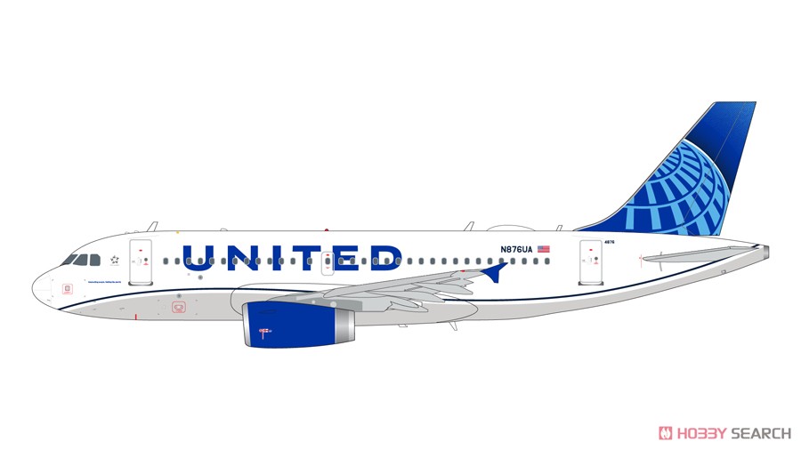 A319 ユナイテッド航空 新塗装 N876UA (完成品飛行機) その他の画像1