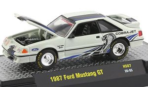 1987 Ford Mustang GT - Twin Turbo - Wimbledon White (ミニカー)