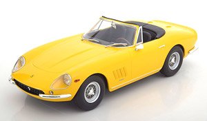 Ferrari 275 GTB/4 NART Spyder 1967 Spoke Rims Yellow (Diecast Car)