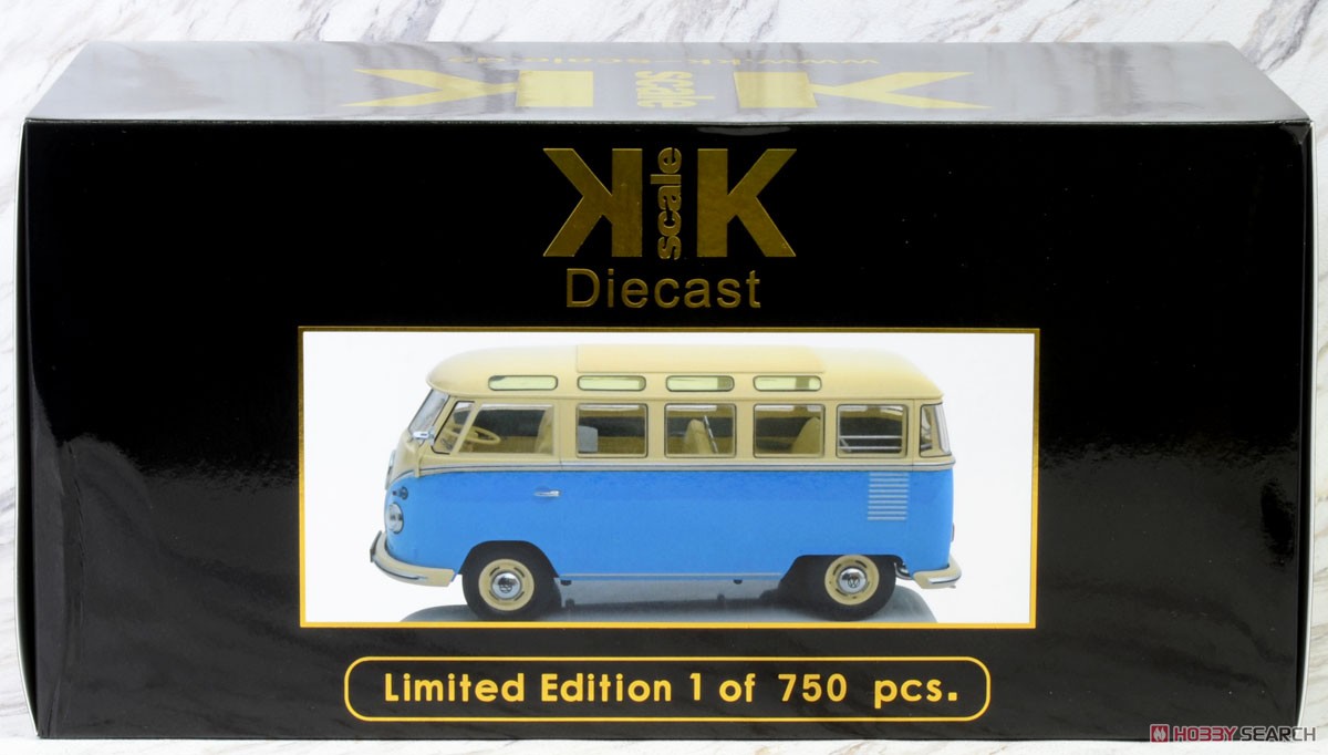 VW T1 Samba 1959 Blue/Creme (Diecast Car) Package1